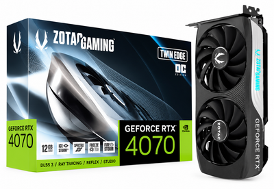 ZOTAC GAMING GeForce RTX 4070 Twin Edge OC 12GB GDDR6X Graphics Card
