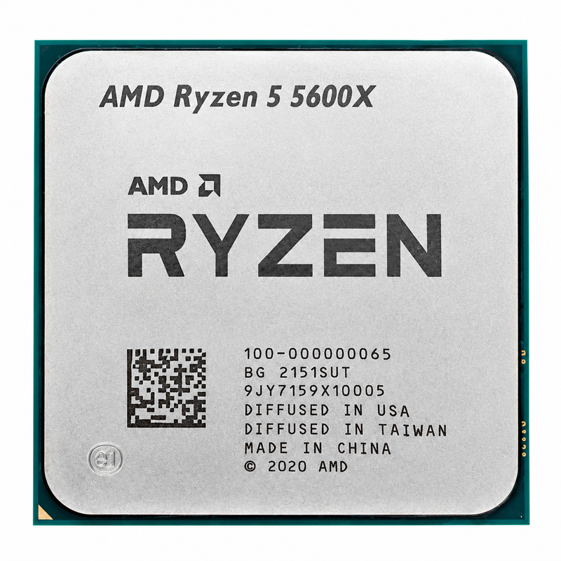 AMD Ryzen 5 5600X 6-Core 12-Thread Desktop Processor – 3.7GHz AM4 CPU