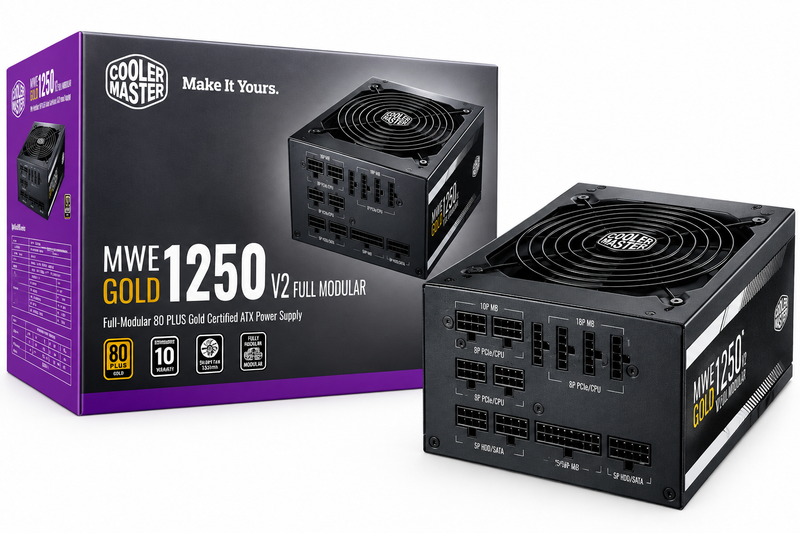Buy Cooler Master MWE Gold 1250 V2 Fully Modular ATX 3.0 Power Supply in Pakistan
