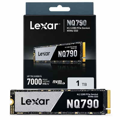 Lexar NQ790 1TB M.2 NVMe PCIe Gen4x4 SSD – Up to 7000MB/s