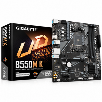 Gigabyte B550M K AM4 Micro-ATX Motherboard
