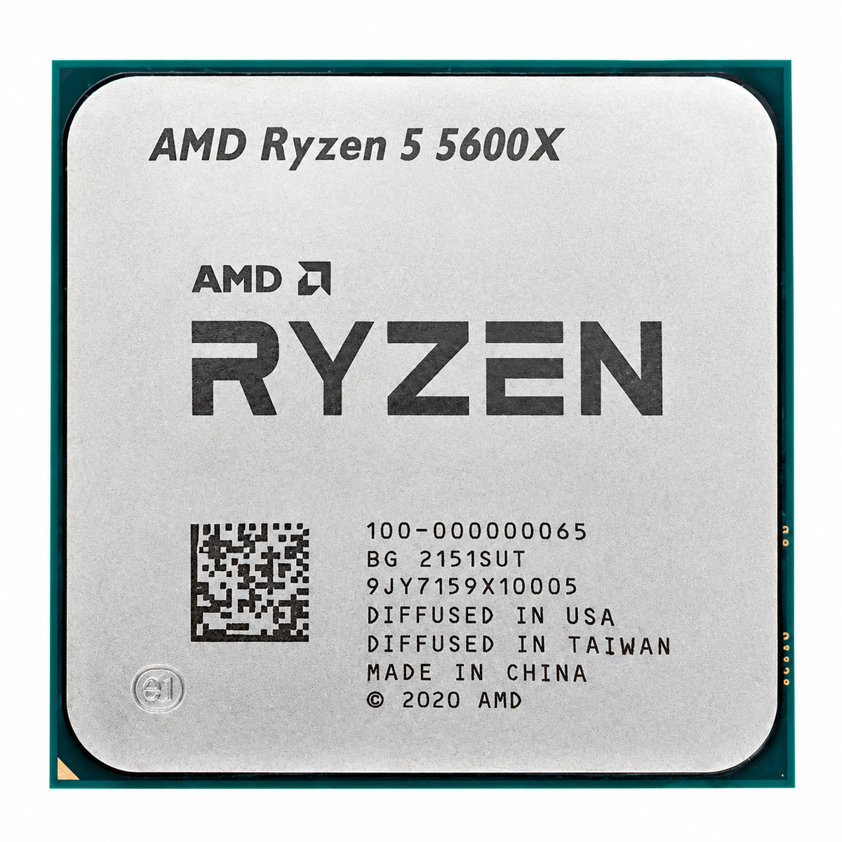AMD Ryzen 5 5600X 6-Core 12-Thread Desktop Processor – 3.7GHz AM4 CPU