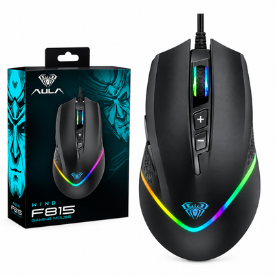 AULA F805 RGB Wired Gaming Mouse – Ergonomic Design with Adjustable DPI