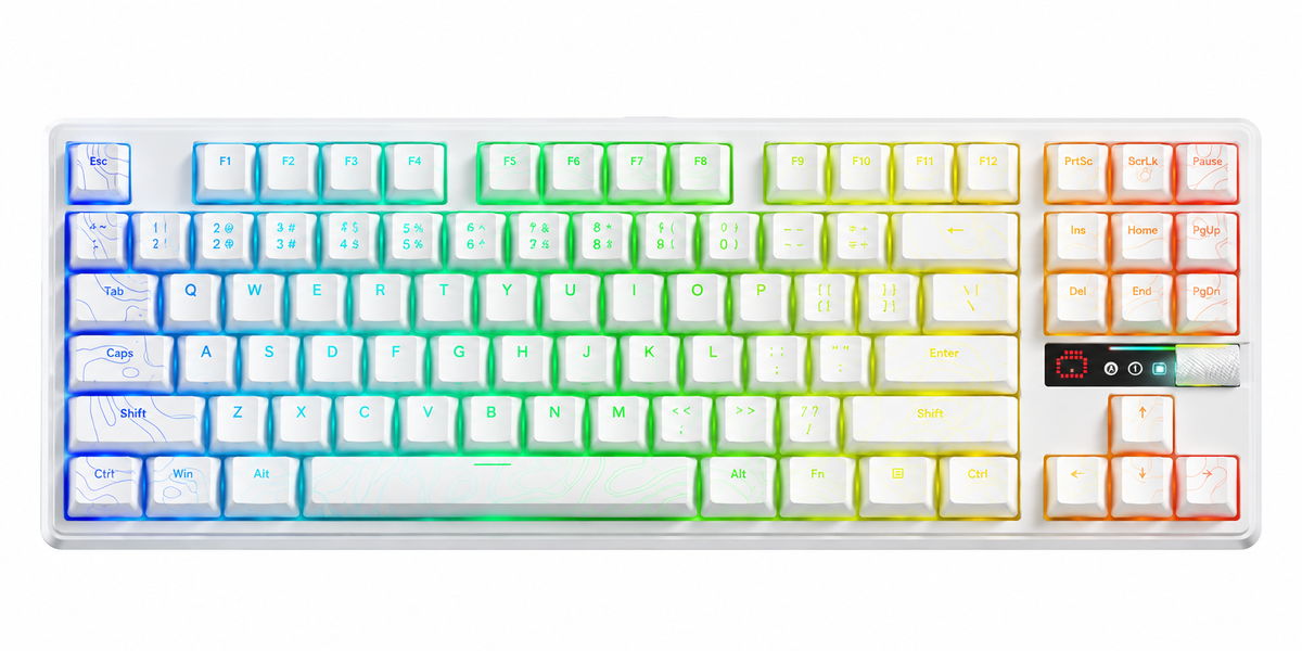 AULA F87 Pro V2 Wireless Mechanical Gaming Keyboard – RGB, Hot-Swappable & Compact TKL