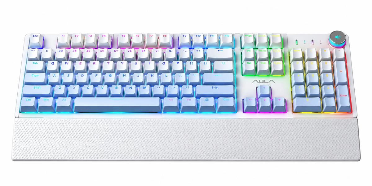 AULA F2088 Air RGB Mechanical Gaming Keyboard – Full-Size Layout with Volume Control