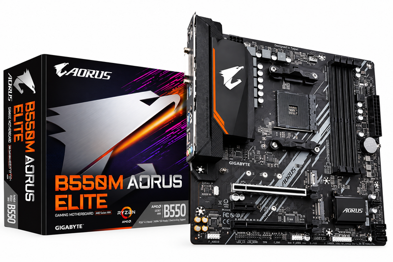 Gigabyte B550M AORUS ELITE AMD AM4 Micro-ATX Motherboard
