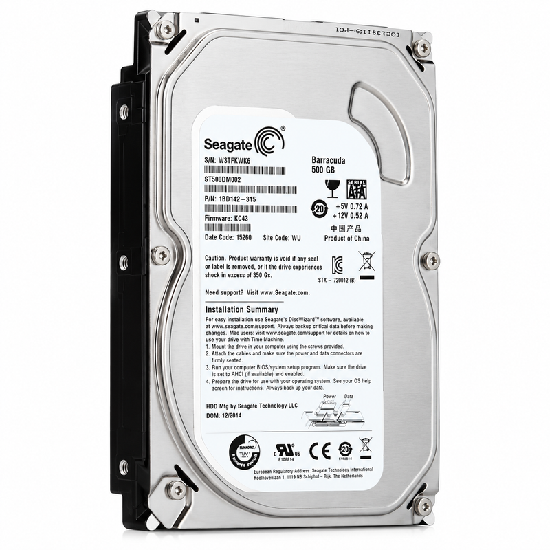 Seagate Barracuda 500GB 3.5-Inch SATA Internal Hard Drive – 7200 RPM