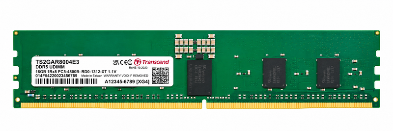 Transcend 32GB (1x32GB) 6400MHz CL52 DDR5 DRAM Memory